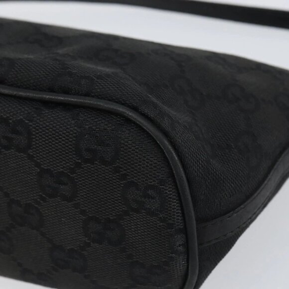 GUCCI GG Canvas Accessory Pouch Black 07198 2123 Auth mr1688 - Picture 11 of 15